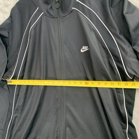 Nike Track Jacket Men Size 3XL Gray Label Full Zip Y2K Black Athletic Workout - Picture 3 of 11